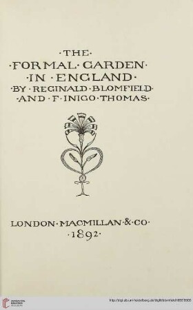 The formal garden in England