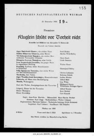 Klugsein schützt vor Torheit nicht