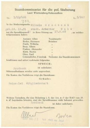 Brodbeck, Wilhelm
