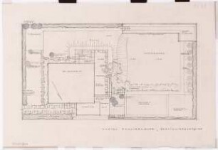 Garten Franckenhoff, Berlin-Zehlendorf: Lageplan mit Gartenplan