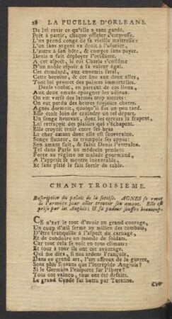 Chant Troisieme