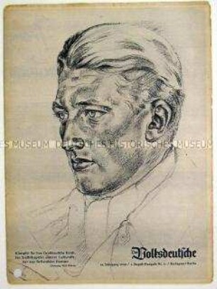 Monatszeitschrift "Der Volksdeutsche" u.a. zur Befreiung von in Nancy inhaftierten deutschstämmigen Politikern nach der Besetzung Elsass-Lothringens durch die Wehrmacht