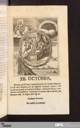 XII. Octobris.