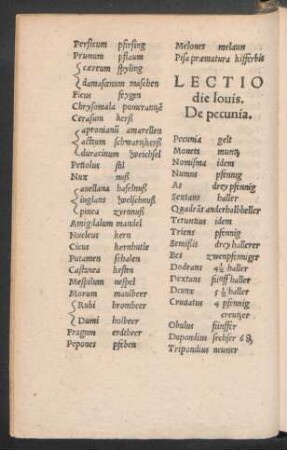 Lectio die Iovis.