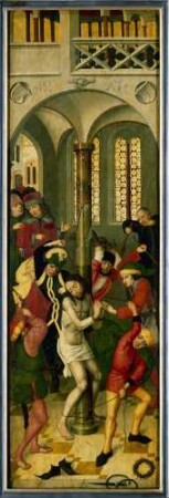 Zwei Flügel eines Altars (Geißelung Christi)