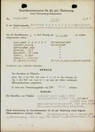 Schneider, Heinrich