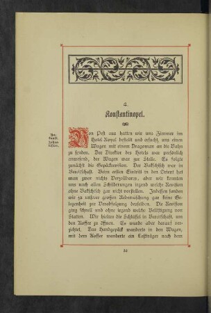 4. Konstantinopel.