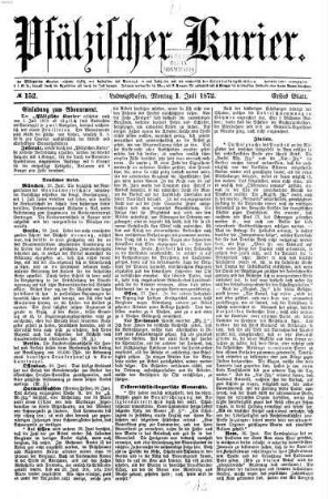 Pfälzischer Kurier : die Heimatzeitung der Vorderpfalz, 1872,7/12