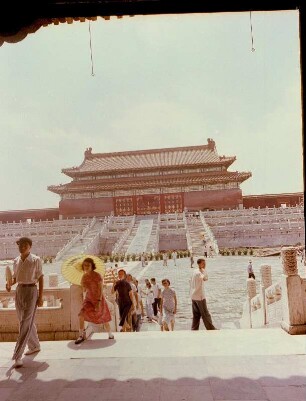 Ansicht der Großen Halle in der Verbotenen Stadt (China 1959)
