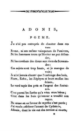 Adonis, poeme