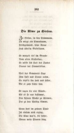 Die Ulme zu Hirsau.
