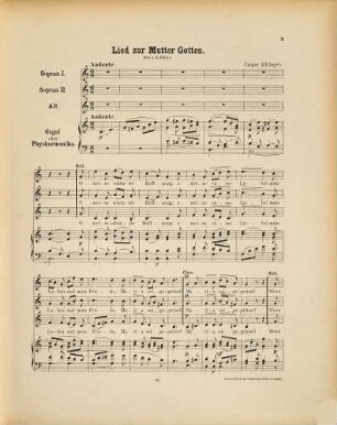 Marien-Lieder : für 2 u. mehrere Singst. mit Begl. d. Pianoforte oder d. Orgel, 4 (1879)