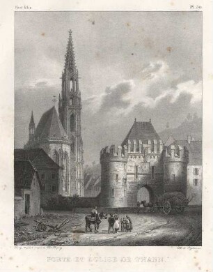 Kirche und Tor von Thann