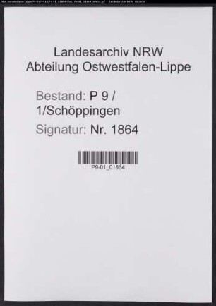 Sterberegister Standesamt Schöppingen