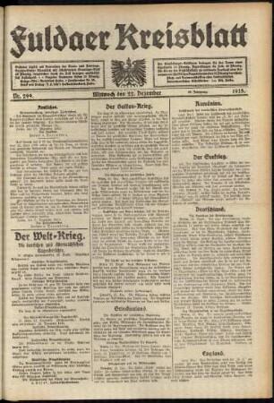 Ausgabe vom Mittwoch, den 22. Dezember 1915.