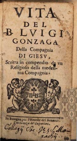 Vita Del B. Lvigi Gonzaga Della Compagnia Di Giesv