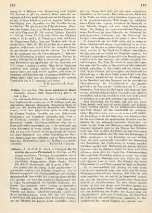 111-113 [Rezension] Schlatter, Adolf, Die Geschichte der ersten Christenheit