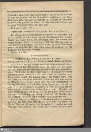 Himmelfahrtstag