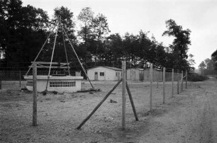 Wasserwerk-Provisorium zur Versorgung der Gemeinden Elchesheim, Würmersheim und Illingen vor dem Bau eines neuen Wasserwerks Rheinwald.
