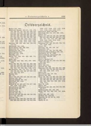 Ortsverzeichnis