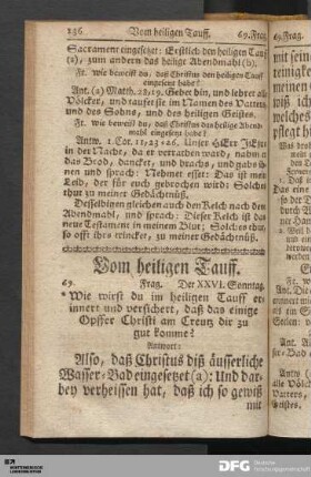 Vom heiligen Tauff.