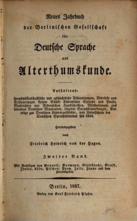 Germania. 2. 1837