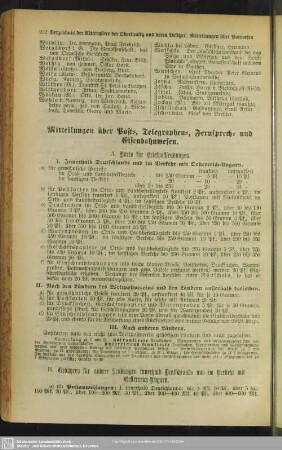 Mitteilungen über Post-, Telegraphen-, Fernsprech- und Eisenbahnwesen