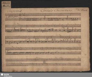 Concertos - Mus.2662-O-4a : cemb, orch : [op. 1,4] : WarB YC 87