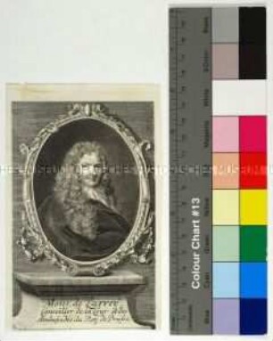 Porträt des Isaac de Larrey französischer Historiker, brandenburgischer Legationsrat und Resident in London