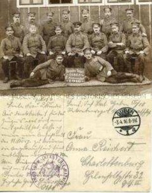 Soldaten des Landsturm-Infanterie-Bataillons Guben