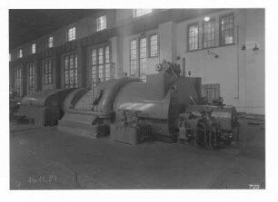 Industrie-Kraftwerk. Maschine 7 : Lauta (Niederlausitz). Industrie-Kraftwerk. Maschine 7