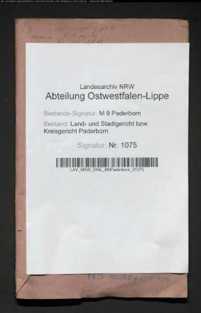 Erblasser: Hartmann, Therese:
