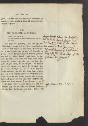 138. Der Jetten-Bühel zu Heidelberg.