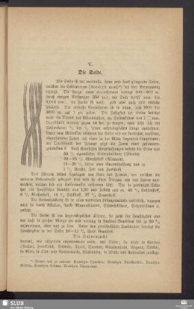 V. Die Seide