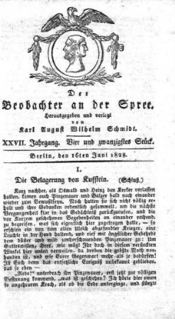 24. Stueck, 16. Juni 1828