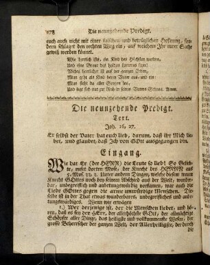 278-299, Die neunzehende Predigt. Die Vaters-Liebe Gottes gegen seine Kinder.