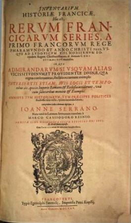 Inventarium historiae Francicae