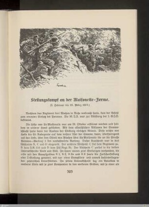 Stellungskampf an der Maisonette-Ferme