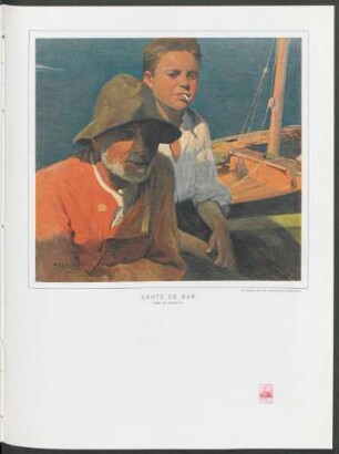 Gente de mar : Óleo de Benedito, propiedad de don José Blanco Casariego