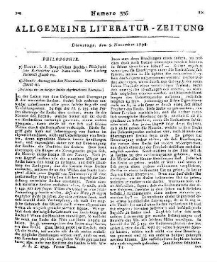 Jakob, L. H. v.: Auszug aus dem Naturrechte des Prof. Jakob. Von ihm selbst verfertigt. Halle: Renger 1796