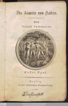 Erster Theil 1 = Erster Band: Familiengeschichten