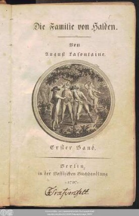 Erster Theil 1 = Erster Band: Familiengeschichten