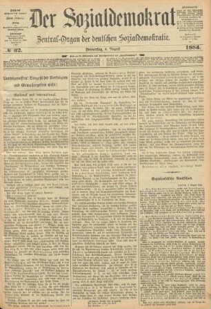 No 32. Donnerstag, 6. August 1885.