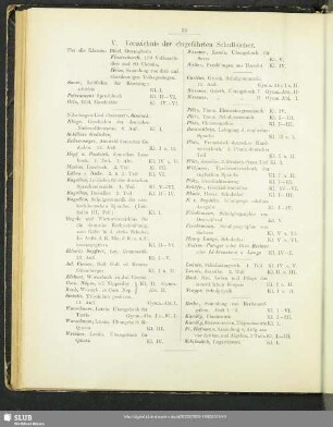 V. Verzeichnis der eingeführten Schulbücher