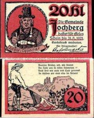 Jochberg, Tirol 20 Heller