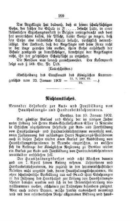 Neuroder Lehrkurse zur Aus- und Fortbildung von Haushaltungs- und Handarbeitslehrerinnen : [Nichtamtliches]