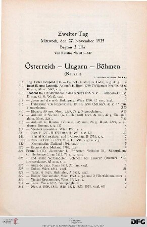 Österreich – Ungarn – Böhmen (Nr. 311-432)