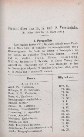 Bericht über das 16., 17. und 18. Vereinsjahr. (13. März 1880 bis 13. März 1883.)