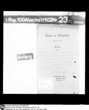 Beschwerde des Rentmeisters zu Vörden gegen die EIngesessenen zu Achmer wegen einiger an Tecklenburgischen Untertanen aus der Achmer Mark verkaufte Wiesen