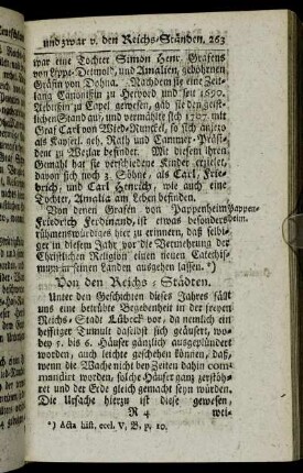 Von den Reichs-Städten.